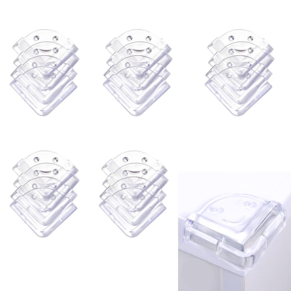 20 PCS Baby Safety Corner Protectors for Kids, Silicone Safety E