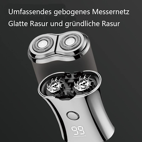 #(Blå) Rejseshavemaskine Mini Shavemaskine#