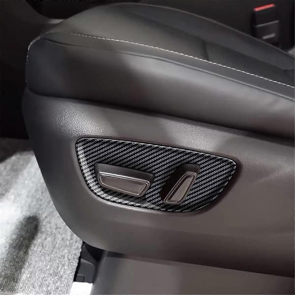 Bil Kulfiber Elektrisk Sædeknap Panelramme Interiør Trim Tilbehør til Alphard/Vellfire 40 Serie 2023+