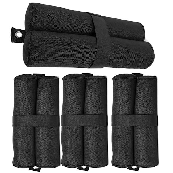 #Musta Paviljongin painot 4 kpl telttojen painottamiseen hiekalla tai kivillä 10 kg/jalka#
