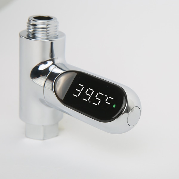 1 LED Dusjtermometer, 5~85°C Digital Termometer, med 360°