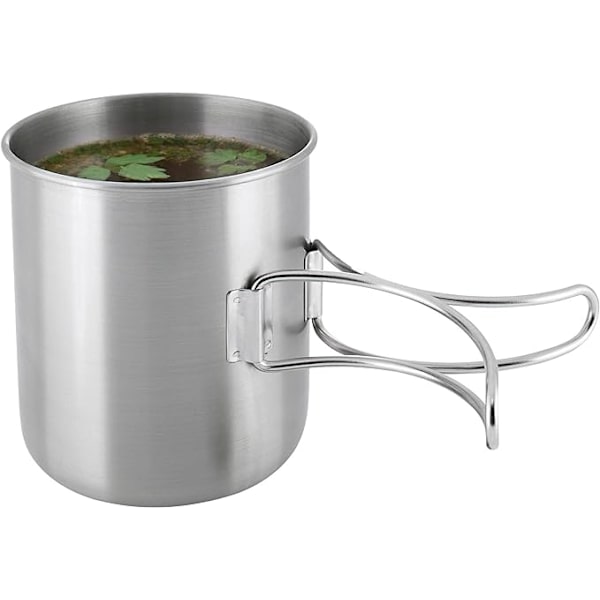 #Håndtag Kops – Rustfrit Stål Kop med Foldbar Håndtag#
