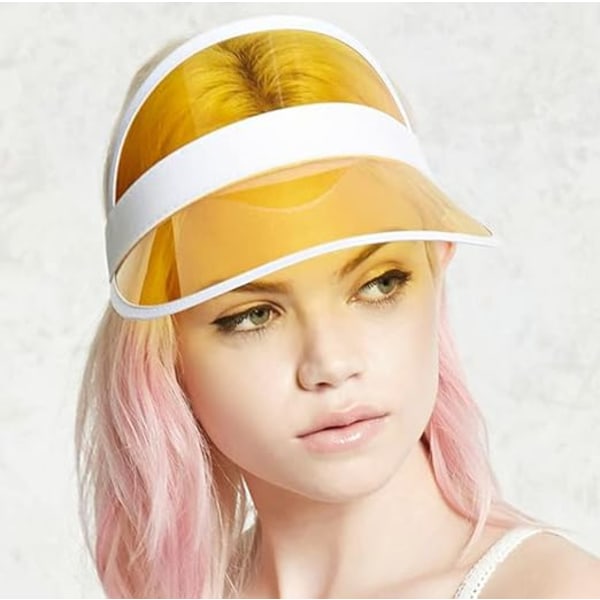 4 Neon Solskærme, Unisex Retro 80'er Kasket med Skygge, Solhat Skygge