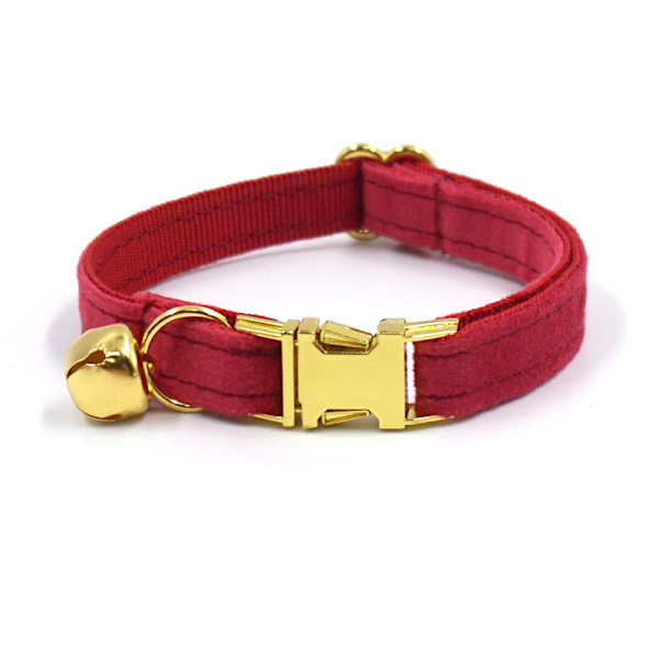#Läderkattkrage söt röd 2 set Säkerhetskrage med elastisk kattungekrage med klocka#