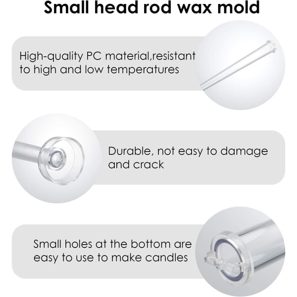 #Lysestøbeform DIY Håndlavet Håndværk Stilk i Lysforsyninger Mod#