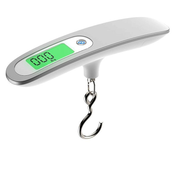 #1PCS Elektronisk Resväska Vågskala Bärbar Vågskala Max 50Kg/110Lb(LB g Oz kg) Tarafunktion Lås Vikt Batteri Ingår för Resa/Post/Shopping#