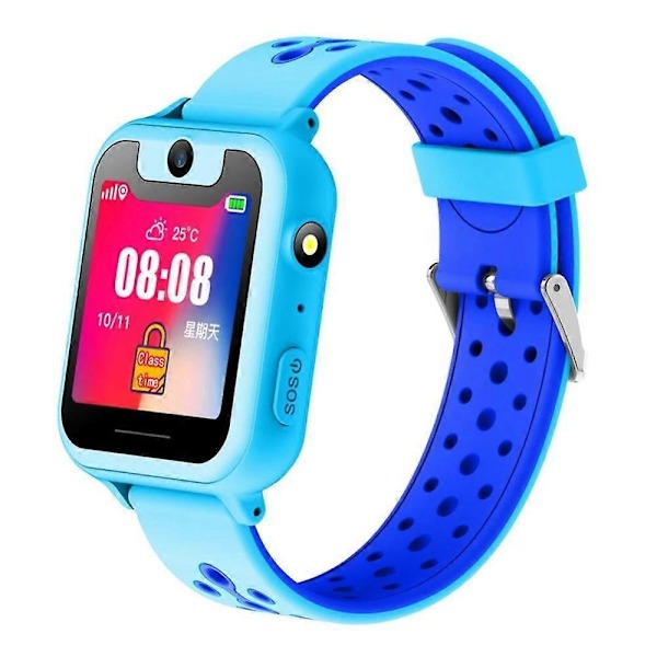 Smartwatch-telefon för barn med GPS-tracker - GPS LBS-positioneringsklockor för pojkar och flickor med kameraspel