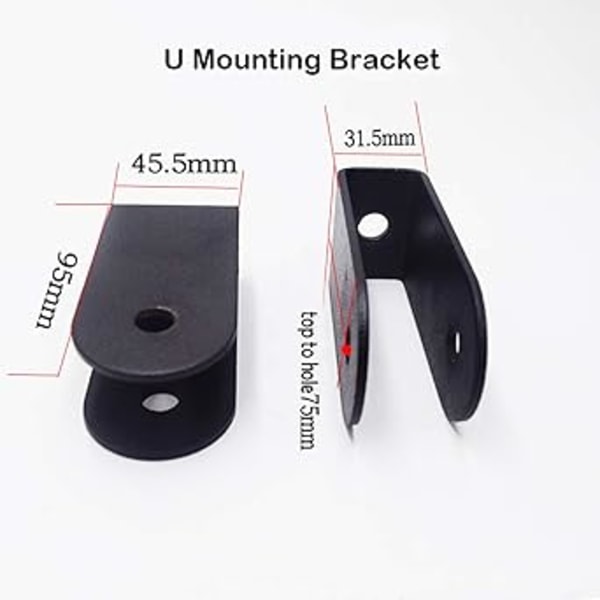 Enkel svingbar trinseblokk, 90 mm treningstrinsesystem med U-feste