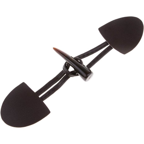 6 Par Leatherknapper Horn Toggle Duffle Knapper for Frakk Kaffe