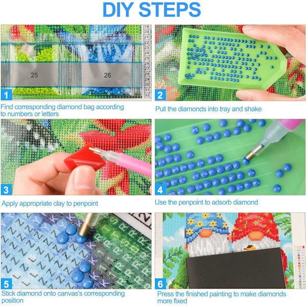 #Timanttimaalaussetti 5D DIY, 16x12 tuumaa, Lumikylä#