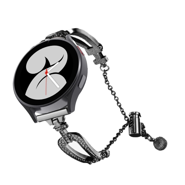 Ersättning (svart) för Galaxy Watch 5/ Watch 4 Strap, Rostfritt stål
