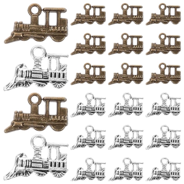 60 kpl Alloy Train -riipus Alloy Jewelry -riipus DIY Jewelry -riipus Retro-riipus