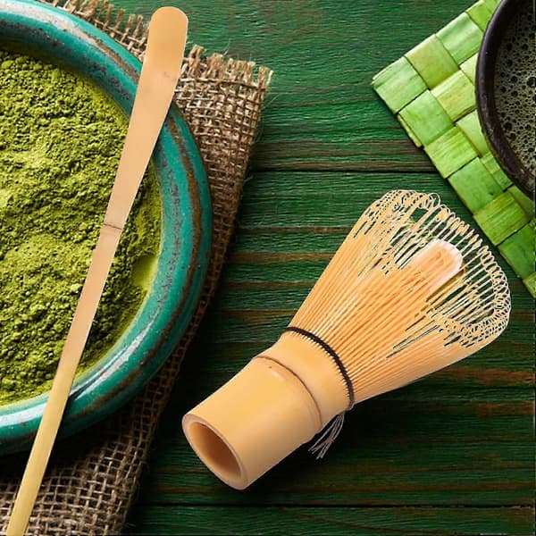 Japanskt Matcha Te Set (3 st) - Matcha Bambu Visp Tesked, -Te Ceremonikit