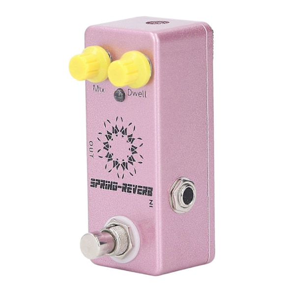 Spring Reverb Effekt Pedal 1/4 Tomme Mono Jack Mix Dwell Knap Lav Støj Aluminium Legering Guitar Effekt Pedal