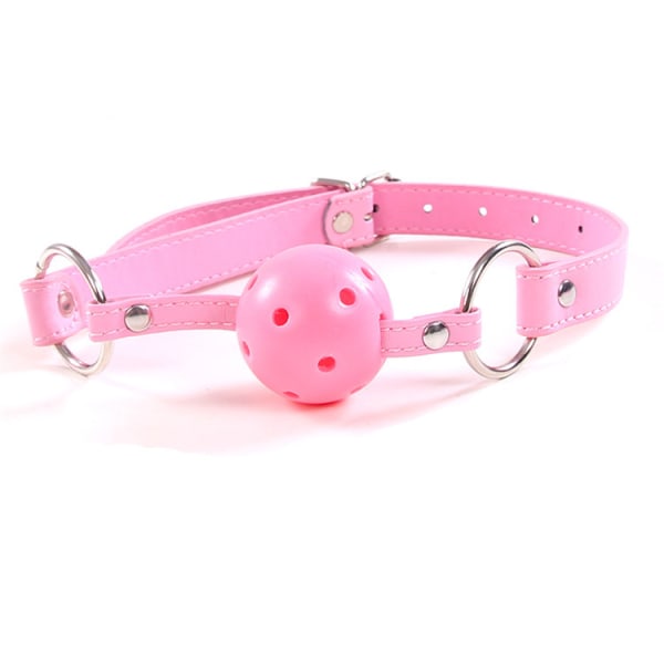 Bondage-set i rosa plyschläder för vuxna