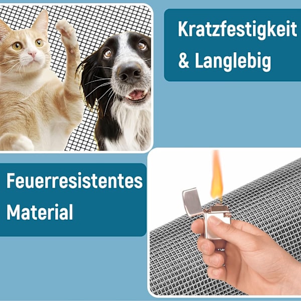 #Magnetisk fluenet til balkondør - 90x210cm#