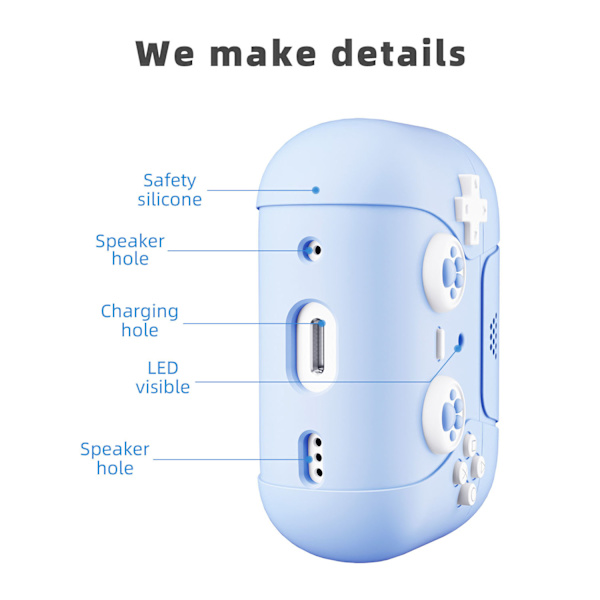 #Blått hörlursfodral för Airpods pro2#