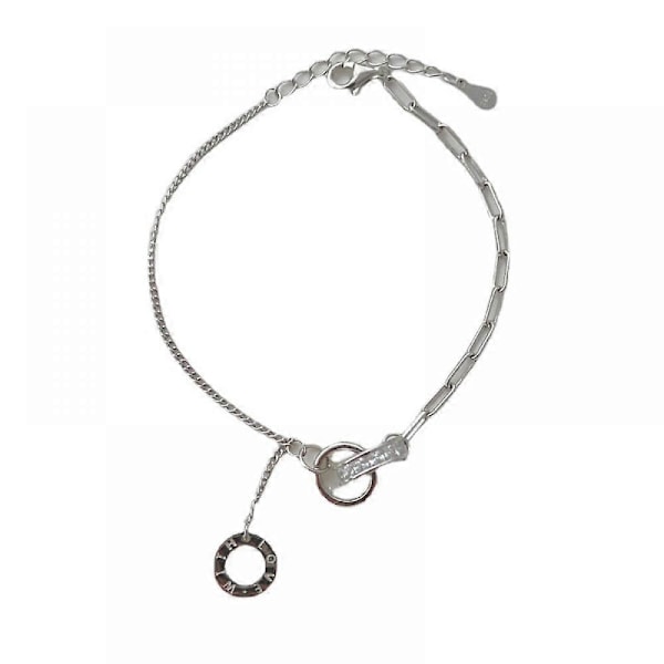 Sammenlåsende armbånd, S25 Sterling Sølv Ring Kvast Armbånd, High-End Armbånd