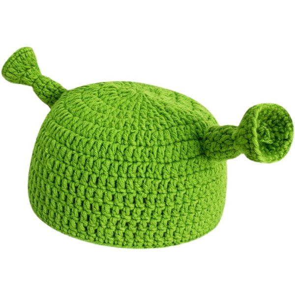 Green Monster Cartoon Cute Strawberry Head Cover Knitted Woo