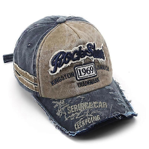 Baseball-lippis Vintage Distressed 1969 Lippan kirjonta Baseball-lippis Unisex Khaki