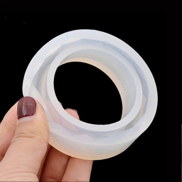 4 stk. silikonform rund for armbånd smykkelaging DIY
