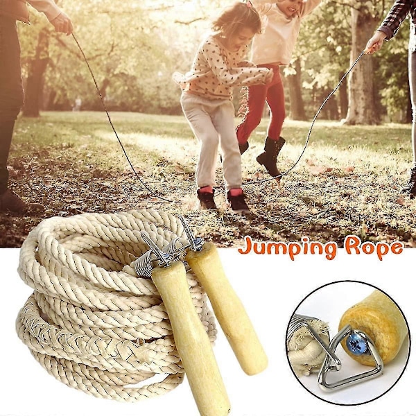 Langt Hoppetau, Hoppetau for Flere Spillere, Langt Hoppetau med Trehåndtak, Beste Teamgruppe Double Dutch Hoppetau for Skoleidrett og Utendørs