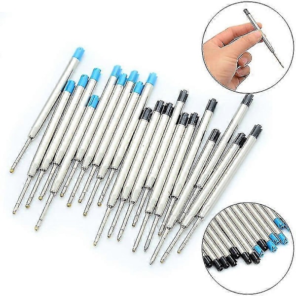 10 stk. blå blæk Parker Style Standard 1,0 mm kuglepen refills spids medium