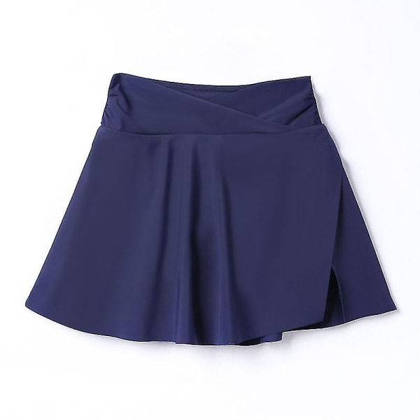 Simkjol för damer med säkerhetstrosa Baddräkt Hög midja Bikiniunderdel Vintage Badkläder Kjolar Tankini Baddräkt Plus Size Flicka