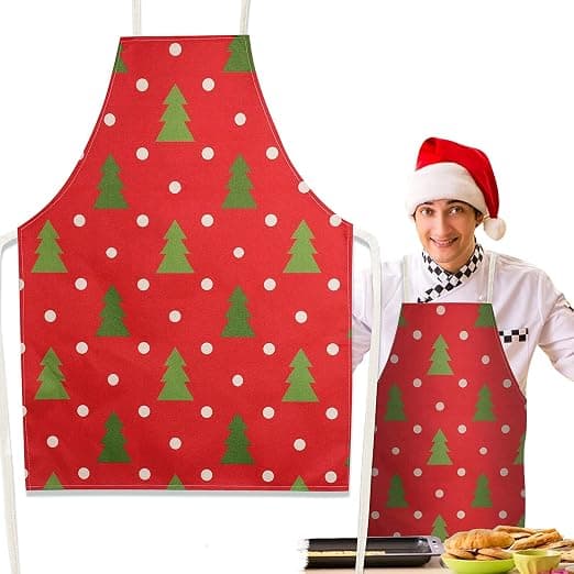 *1 stk. Rød Julekøkkenforklæde Glædelig Jul Forklæde Nyhed*
