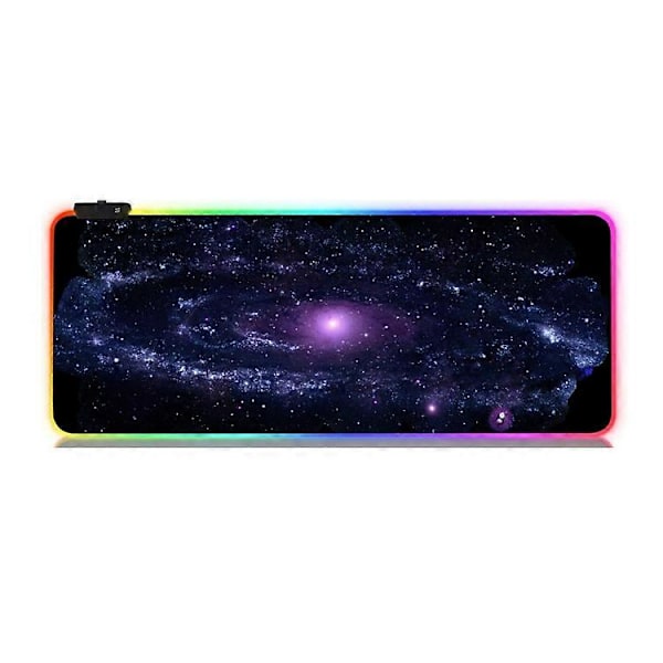 LED lysende musematte RGB musematte fargerik utvidet musematte spill anime bordmatte RGB 800*300*4mm hovedbilde