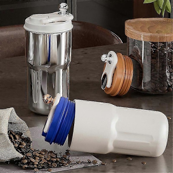 420ML Digital Smart Kaffeisolering Kopp Rostfritt Stål LED Temperaturdisplay Flaska Bil Fordonsmugg