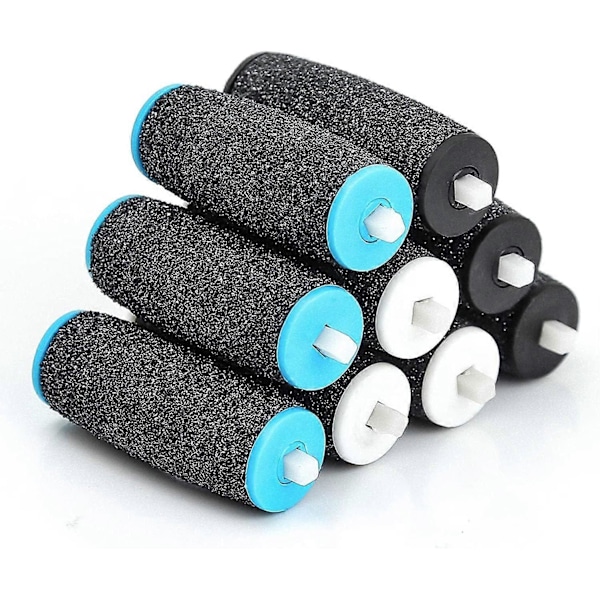 Pakke med udskiftningsruller, udskiftningsrullehoveder, 3 typer ruhed, elektrisk fodpedikure pimpsten, fodfil 6,2*1,8*1,8 cm