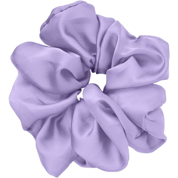 The Purple Color-Hair Silk, Colorful Elastic Hair Scrunchie, för