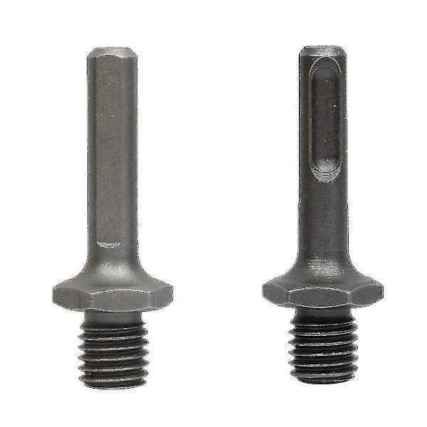 2 stycken adapter M14 hanegäng till SDS Plus hona och hona triangel för slipmaskin borr