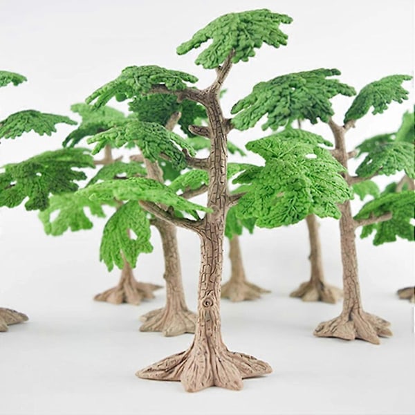 Miniatyr Eventyrhage Furu Trær Mini Planter Dukkehus Dekor Tilbehør