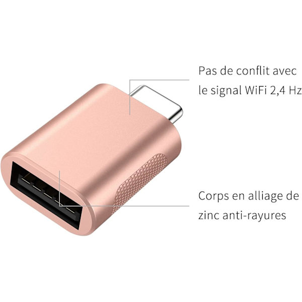 USB C til USB Adapter (2-pak), USB-C til USB 3.0 Adapter, USB Typ