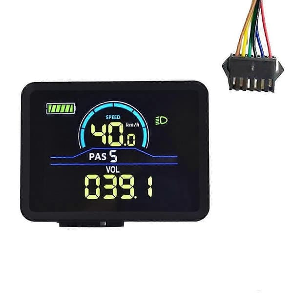 P5C Elektrisk Cykel LCD Display Meter 24V-60V Ebike Intelligent Display IP67 UART Farverig LCD Display