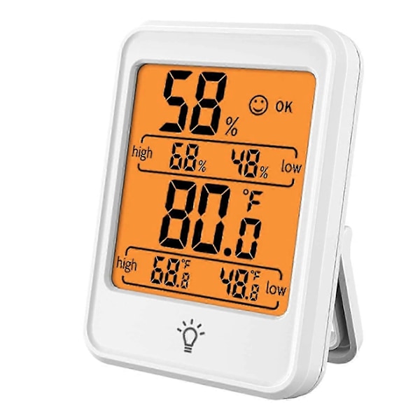 Digital rumstermometer inomhus hygrometertermometer, Max/min-registreringar