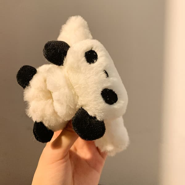 #2 stk. søde panda plysgribere, hårspænder#