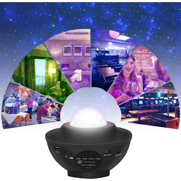 #Stjerneprojektor, stjerneprojektor natlampe med bluetooth højttaler#