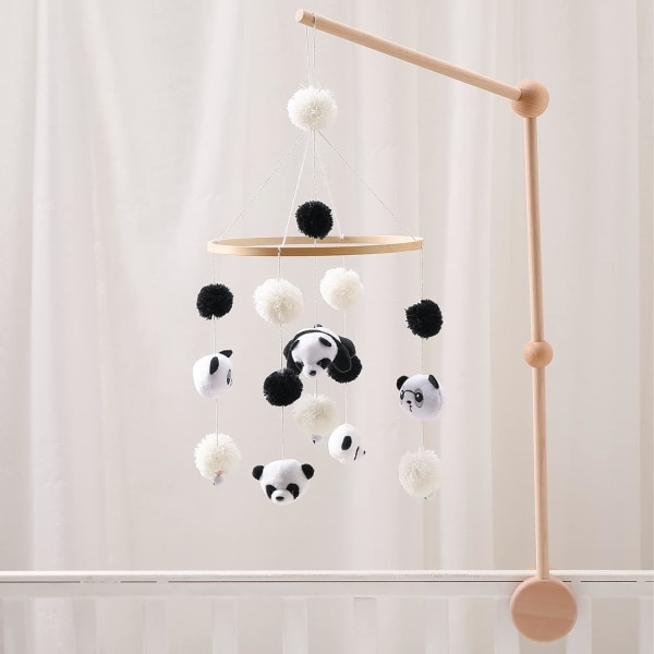 Promise Babe Babymobil Panda Björnar med Filtbollar Mjuk