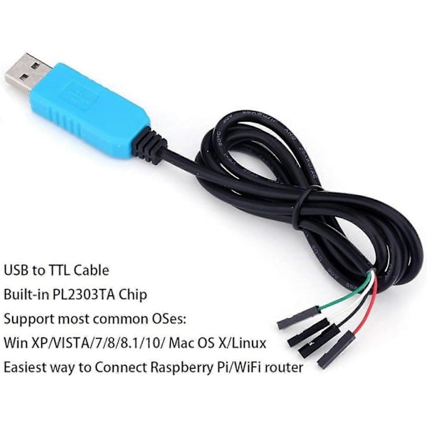 PL2303TA USB til TTL RS232 Modul - PL2303TA USB til TTL RS232 Modul Konverter Seriell Kabel Adapter for Win XP/VISTA/7/8/8.1 (1 stk)