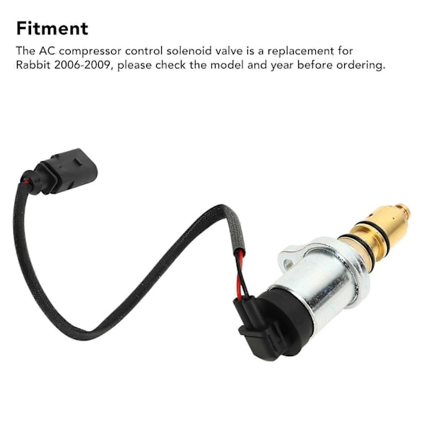 AC Kompressor Kontrol Solenoid PXE16 Airconditionering Elektronisk Kontrolventil til Rabbit 2006 til 2009