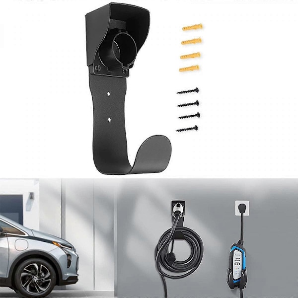 EV Lader Holder erstatning J1772 EV Lader Hylster Veggmontert Elektrisk Kjøretøy Kobling Dyse Hylster Dock
