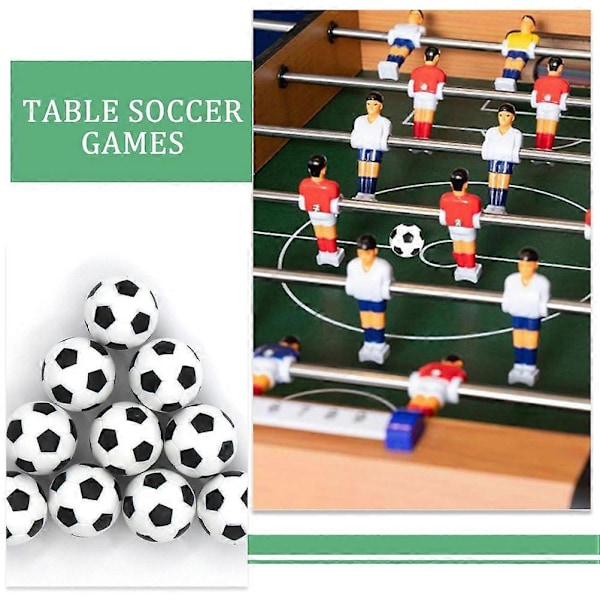 12 stk. Bordfodbold Foosballs Udskiftninger Bordfodboldbolde Mini Bordfodboldtilbehør