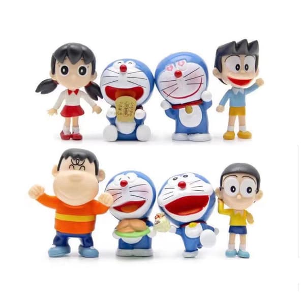 #8 kpl Doraemonin perheen muotokuva Doraemon Doraemon leluhahmo#