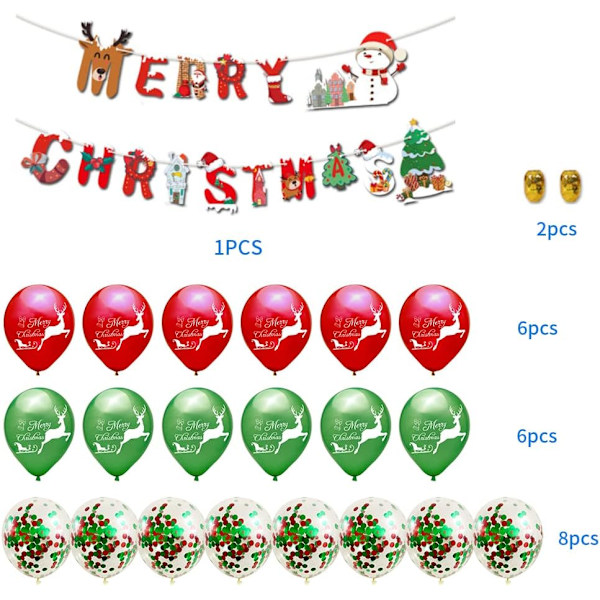 *Julballonger, Julballonger Jul Festballonger, M*