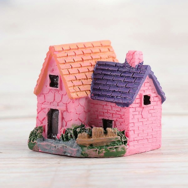 4 stk. Miniature mini hus Bonsai Håndværk Have Resin Landskab DIY