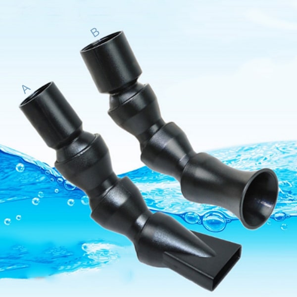 #2 Akvariumpumpmunstycke Fiskdamm Vattenutloppsrör 360 Grader Roterande Munstycke Tornado Platt Andnäbb Pumptillbehör (20mm)#