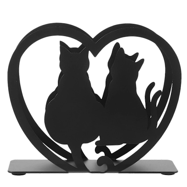 Metall Serviett Holder Katt Modellering Dekorativt Vevsholder Serviettstativ for Bryllupsfest